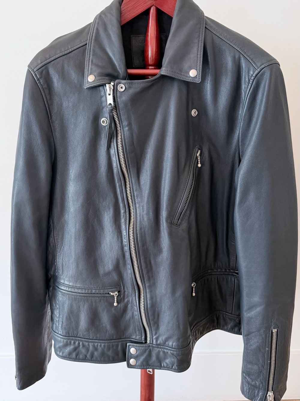 AllSaints Carver Biker Leather Biker Jacket